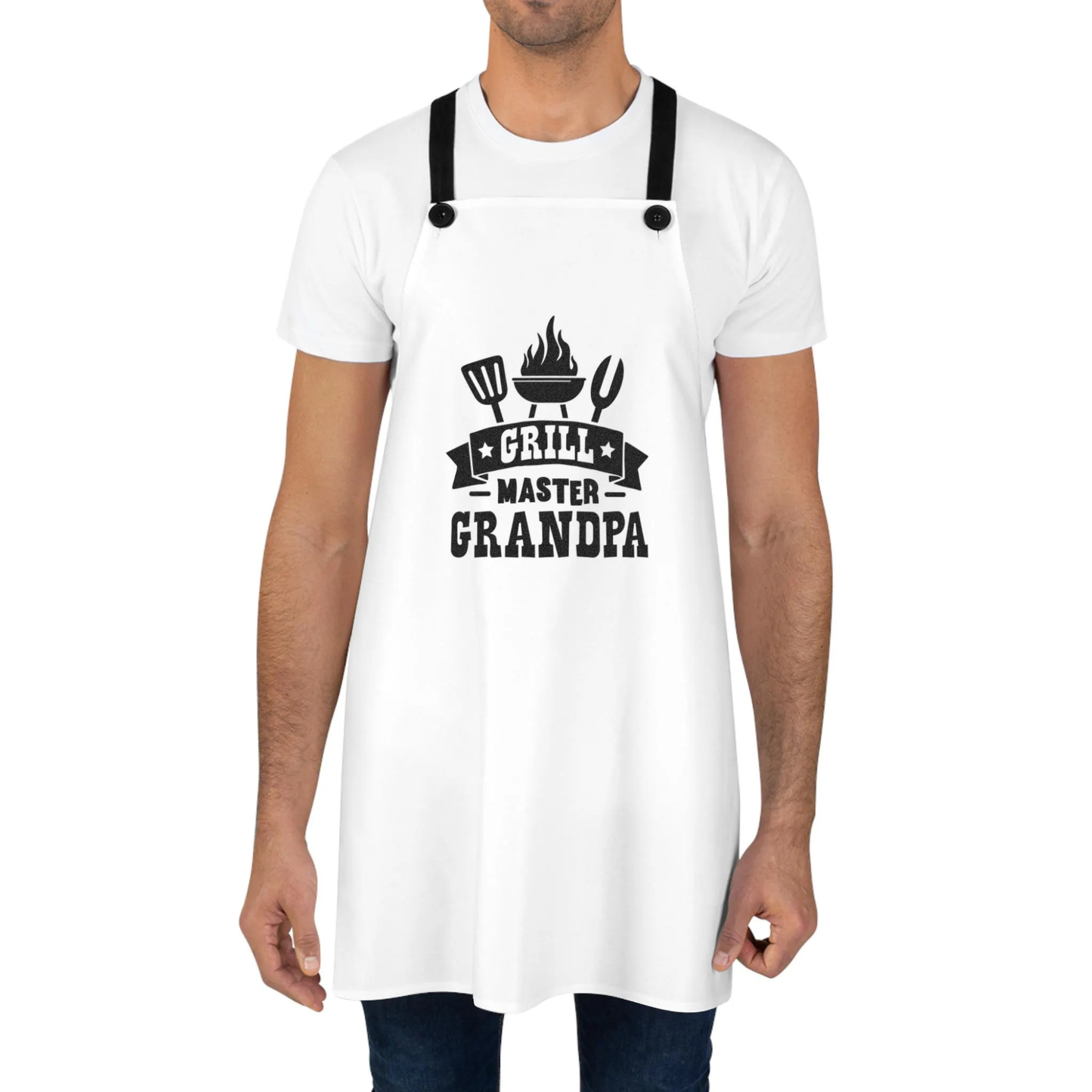 Grill Master Apron | BBQ Cooking Apron for Dads and Grandpa Fathers Day Gift
