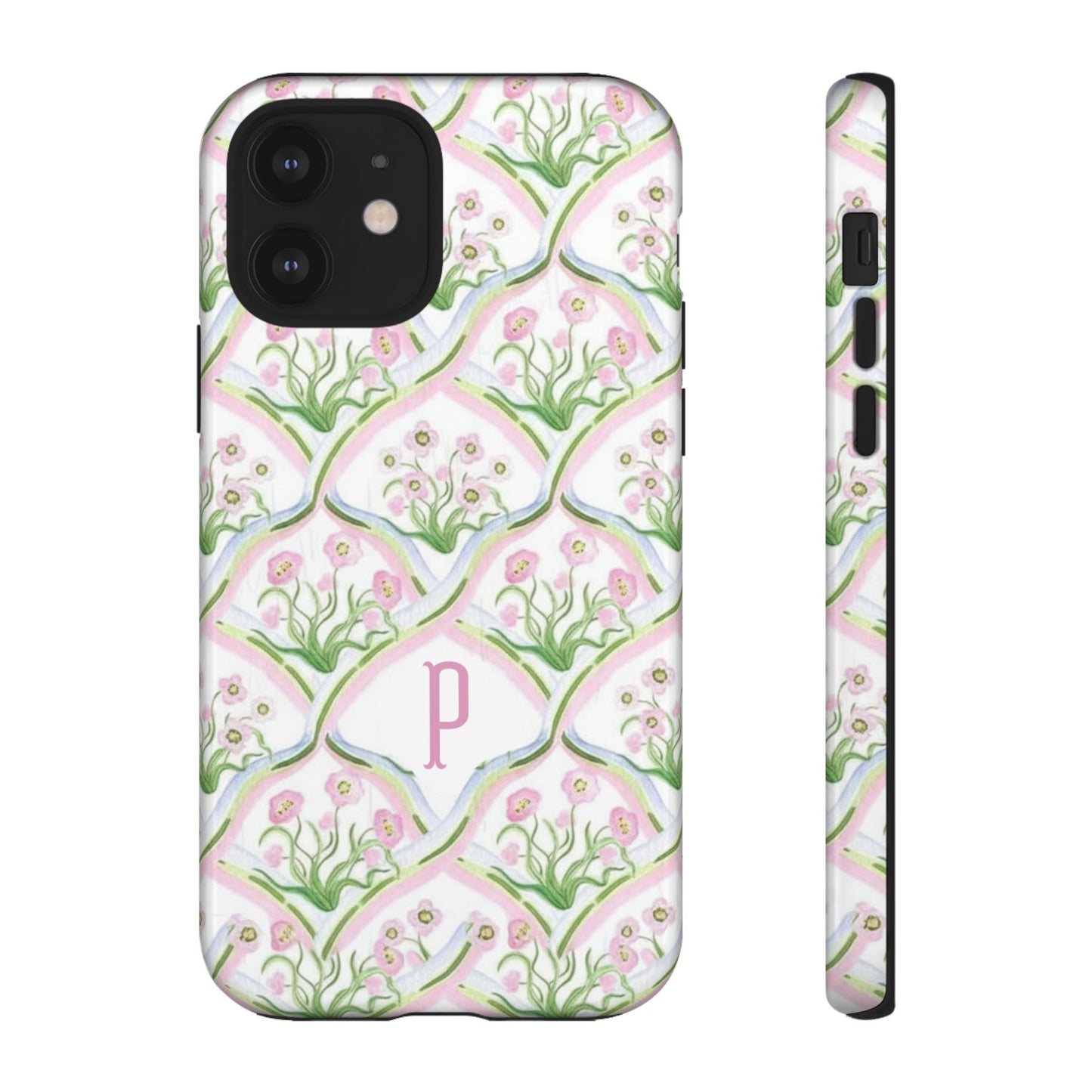 Pink Floral Personalized Phone Case