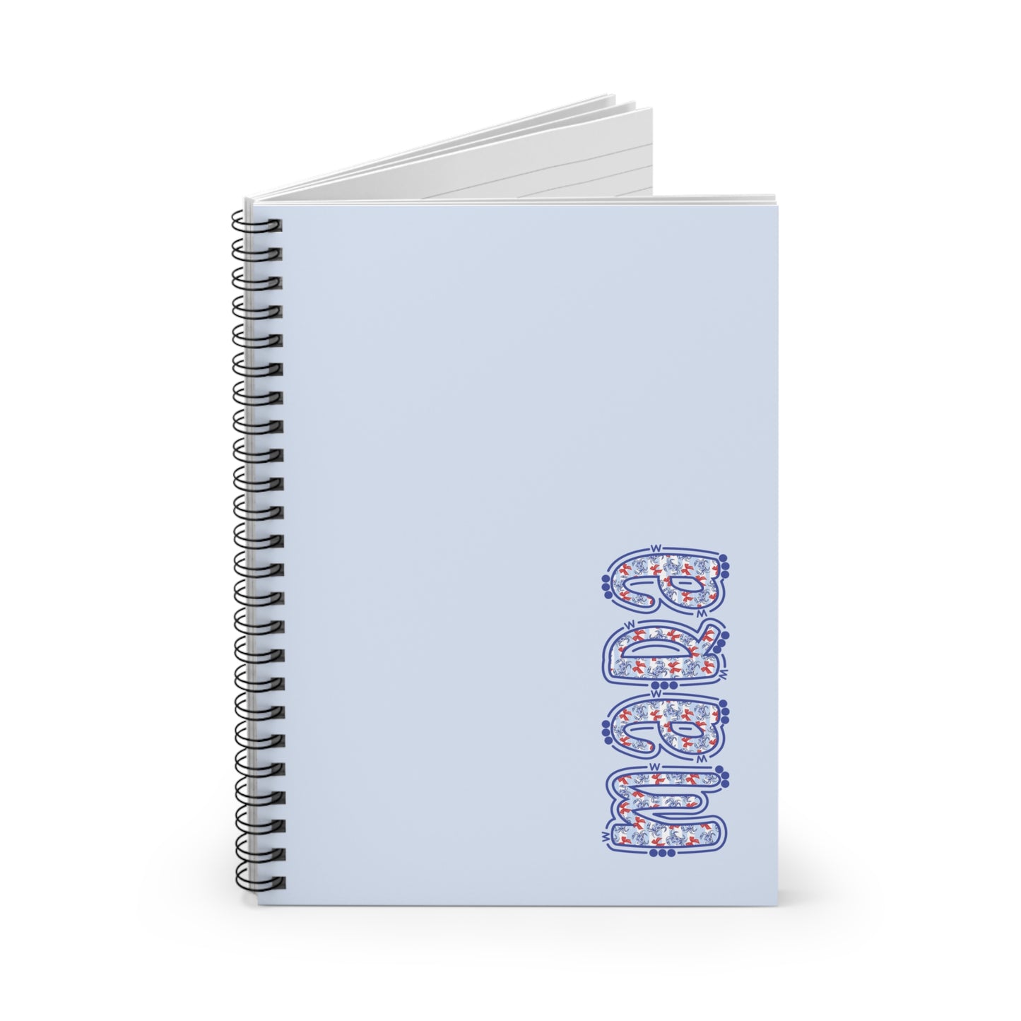 Personalized Preppy Coastal Notebook
