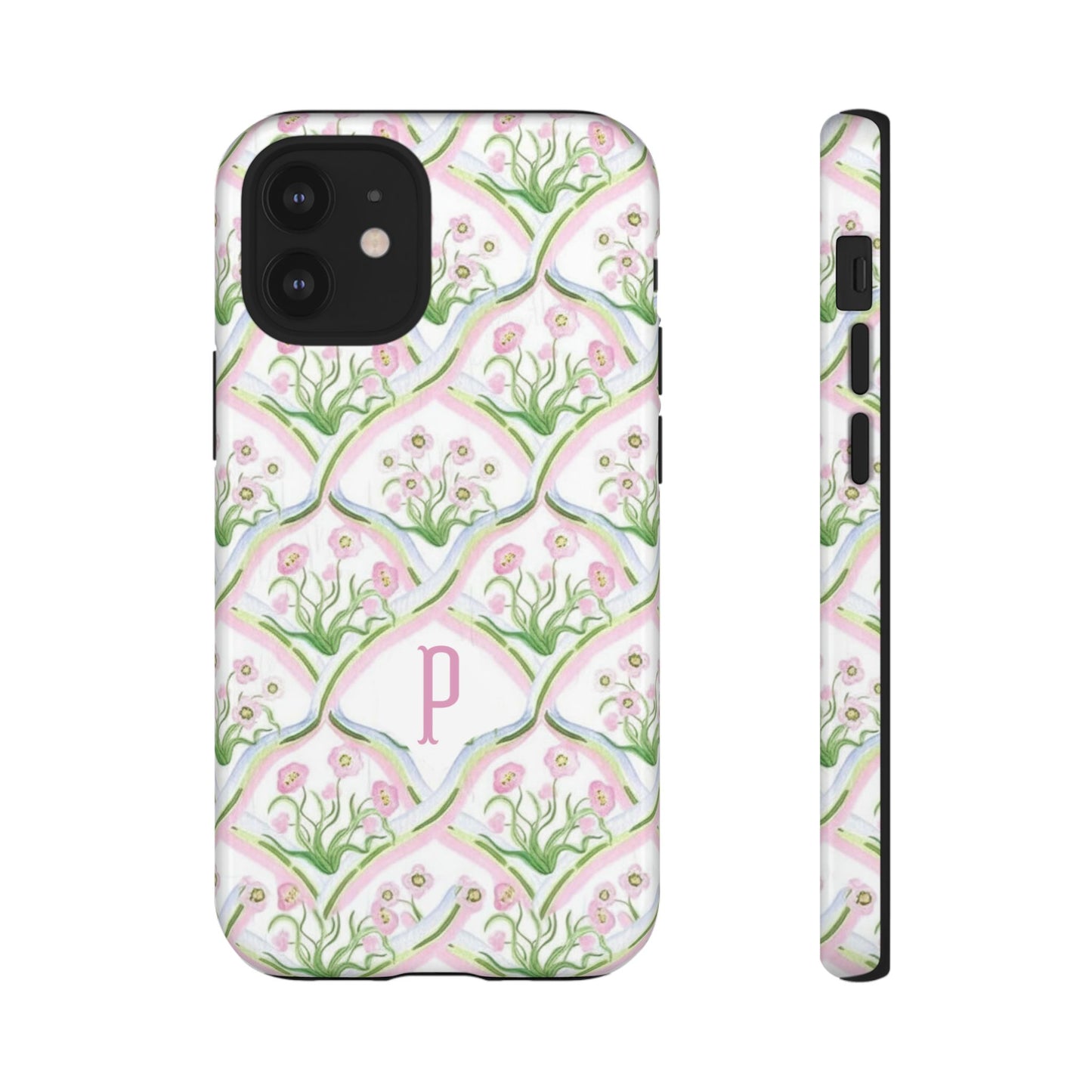 Pink Floral Personalized Phone Case