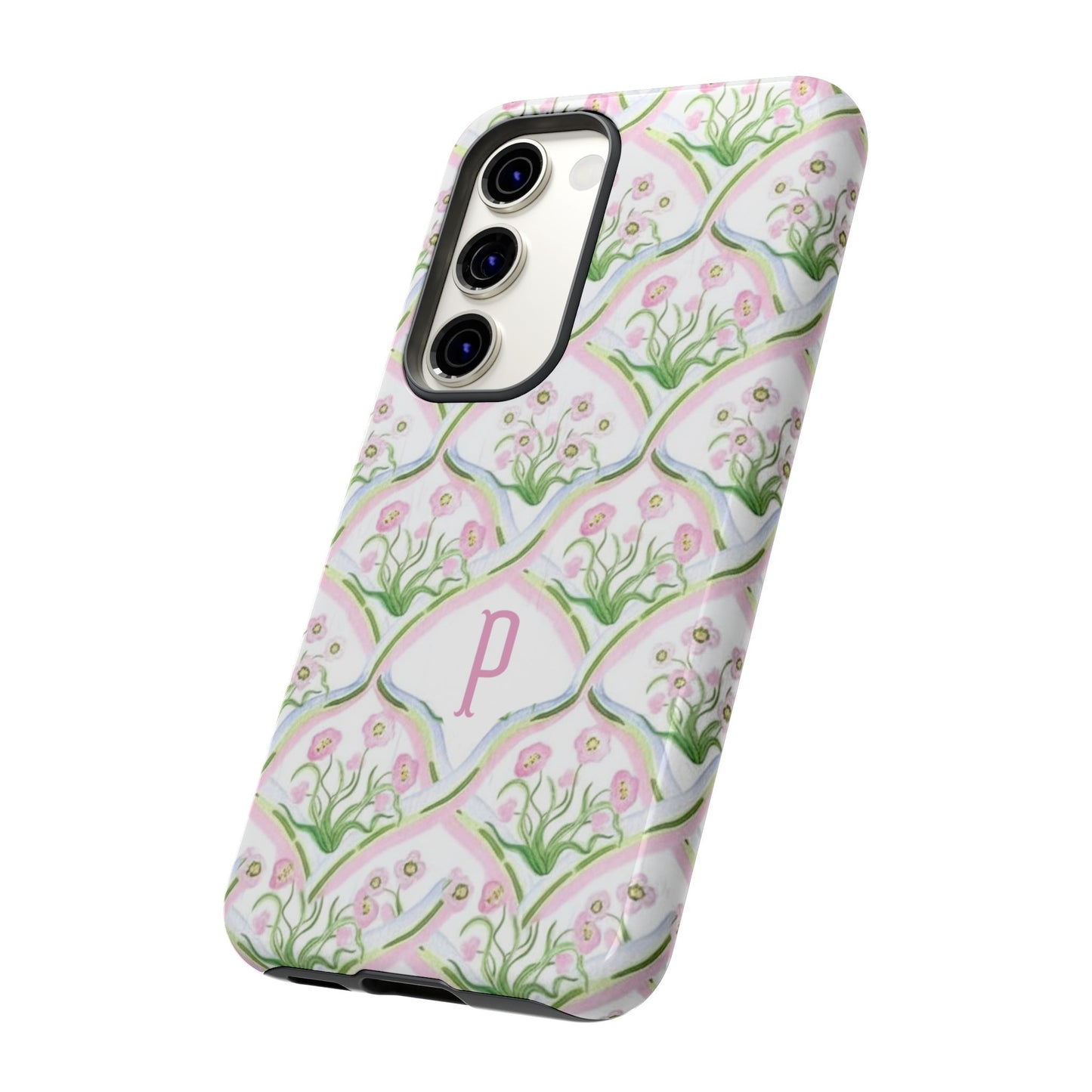 Pink Floral Personalized Phone Case