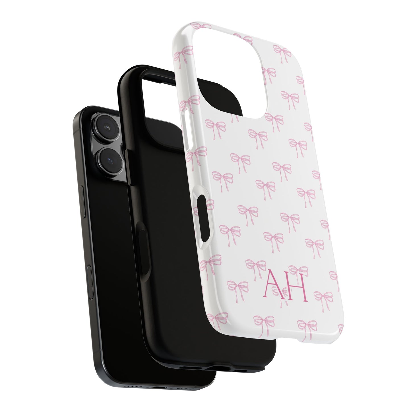 Personalized Coquette Pink Bow Phone Case