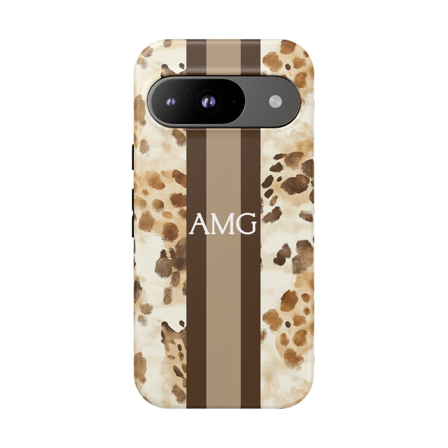 Giraffe Print Monogram Phone Case