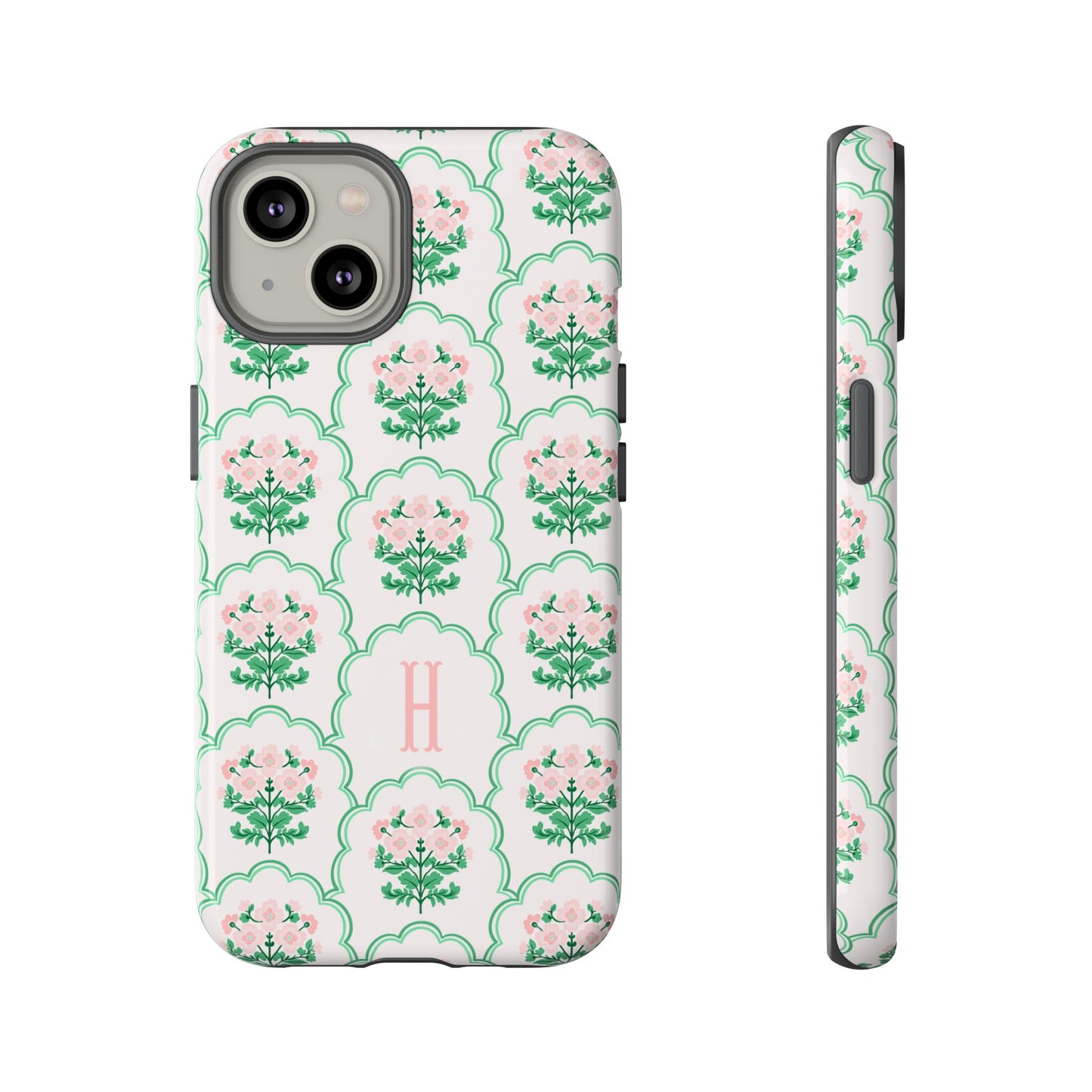 Preppy Floral Personalized Phone Case