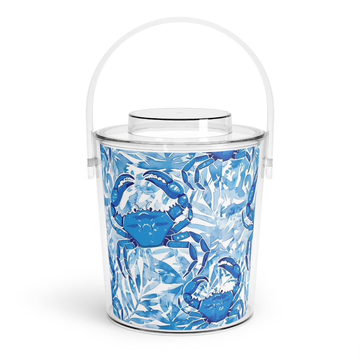 Preppy Blue Crab Ice Bucket