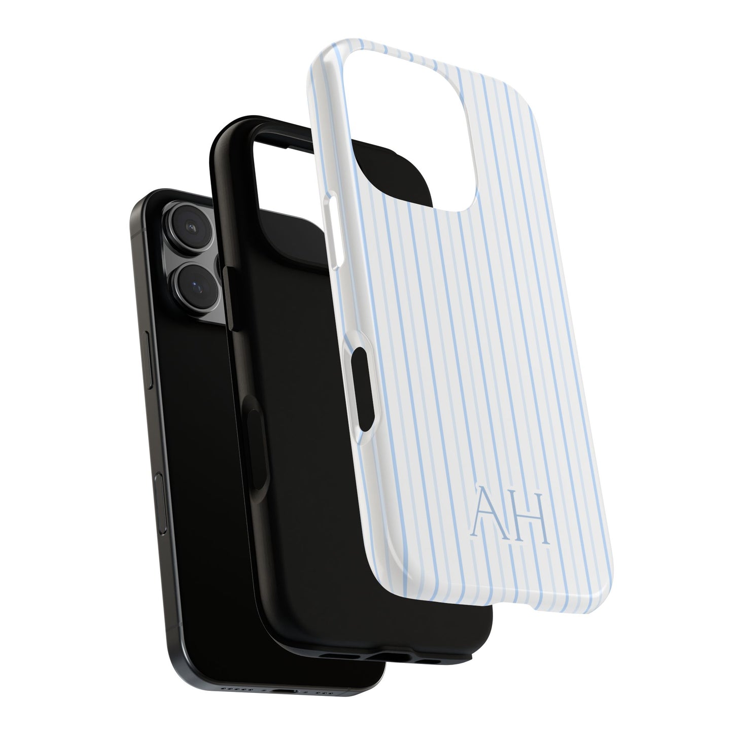 Personalized Blue Stripe Phone Case