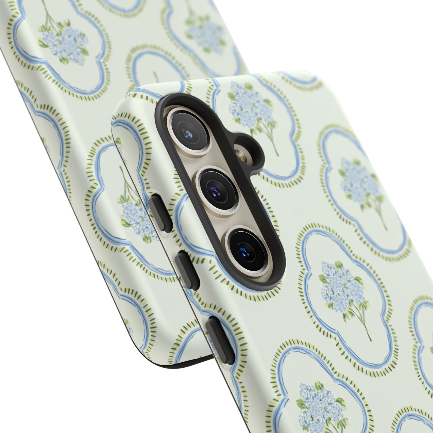 Hydrangea Preppy Monogram Phone Case Personalized