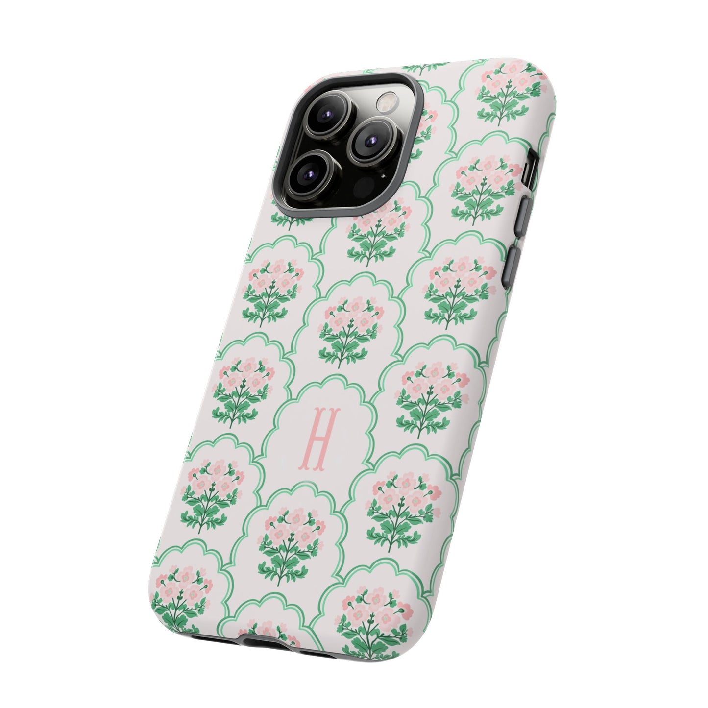Preppy Floral Personalized Phone Case