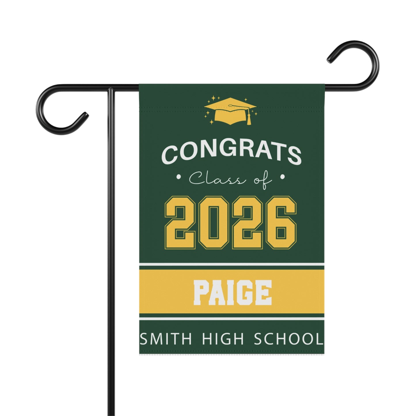 Personalized Class of 2026 Graduation Garden Flag
