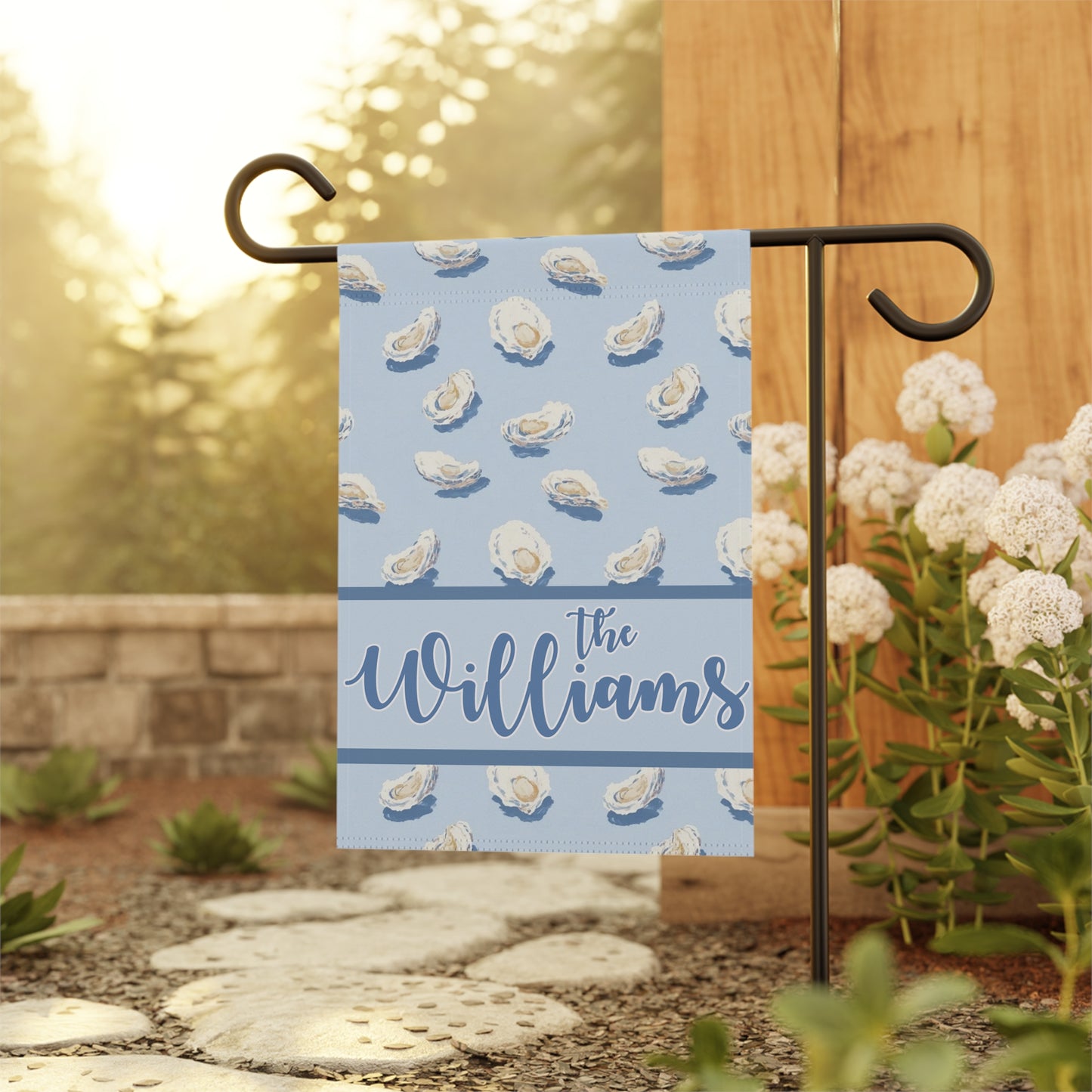 Personalized Oyster Garden Flag