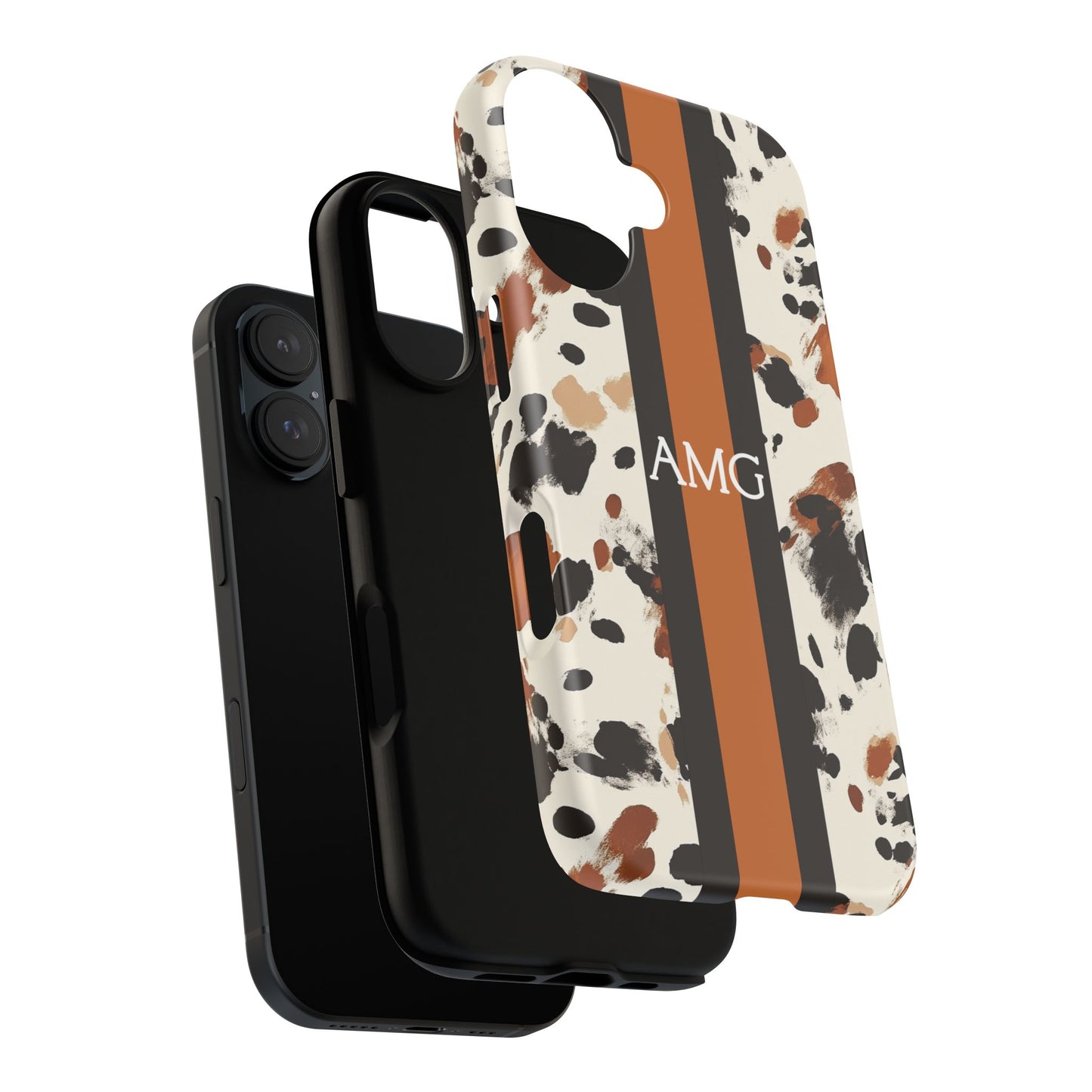 Cowhide Monogram Phone Case
