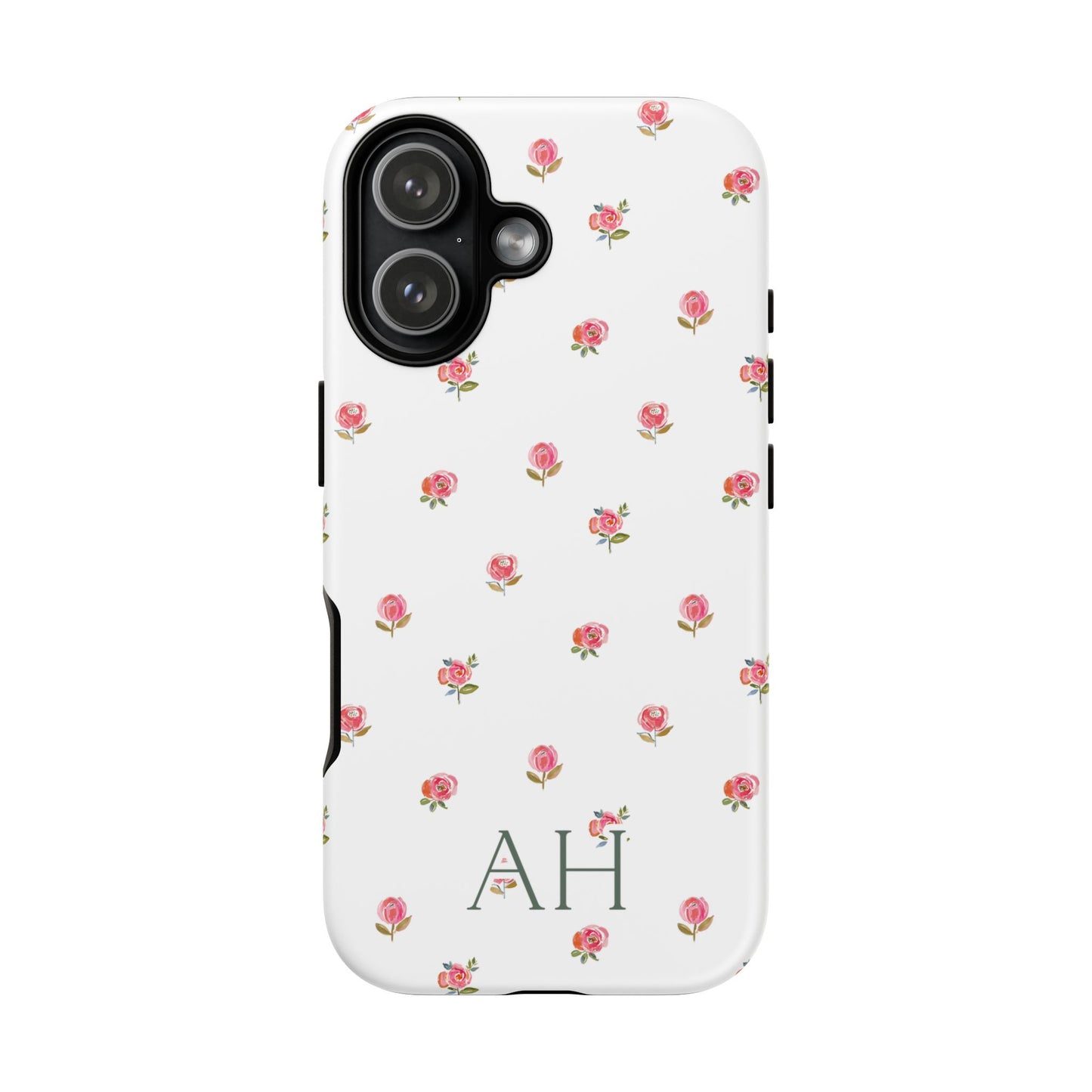Personalized Tiny Pink Rose Phone Case