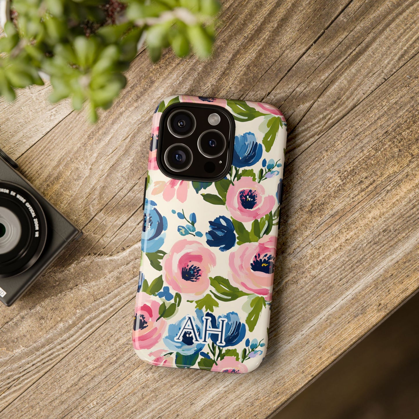 Personalized Painted Floral Phone Case