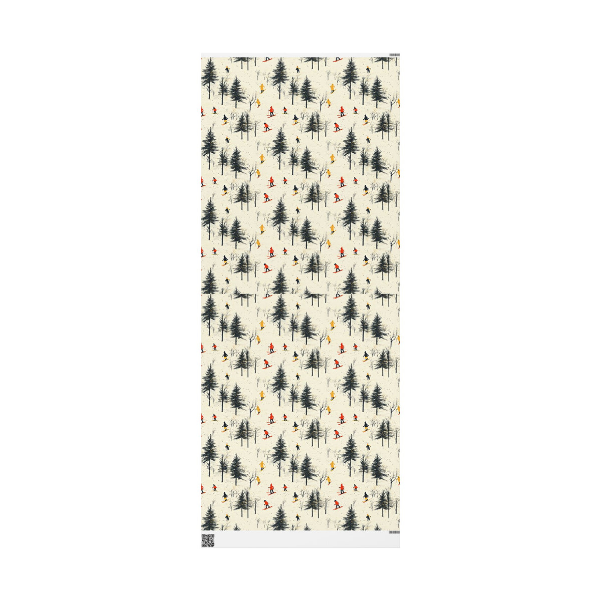 Skiing Wrapping Paper Winter Sports Gift Wrap Ski Lodge Aesthetic Wrapping Paper Christmas Gift Wrap Unique Holiday Wrapping for Ski Lovers