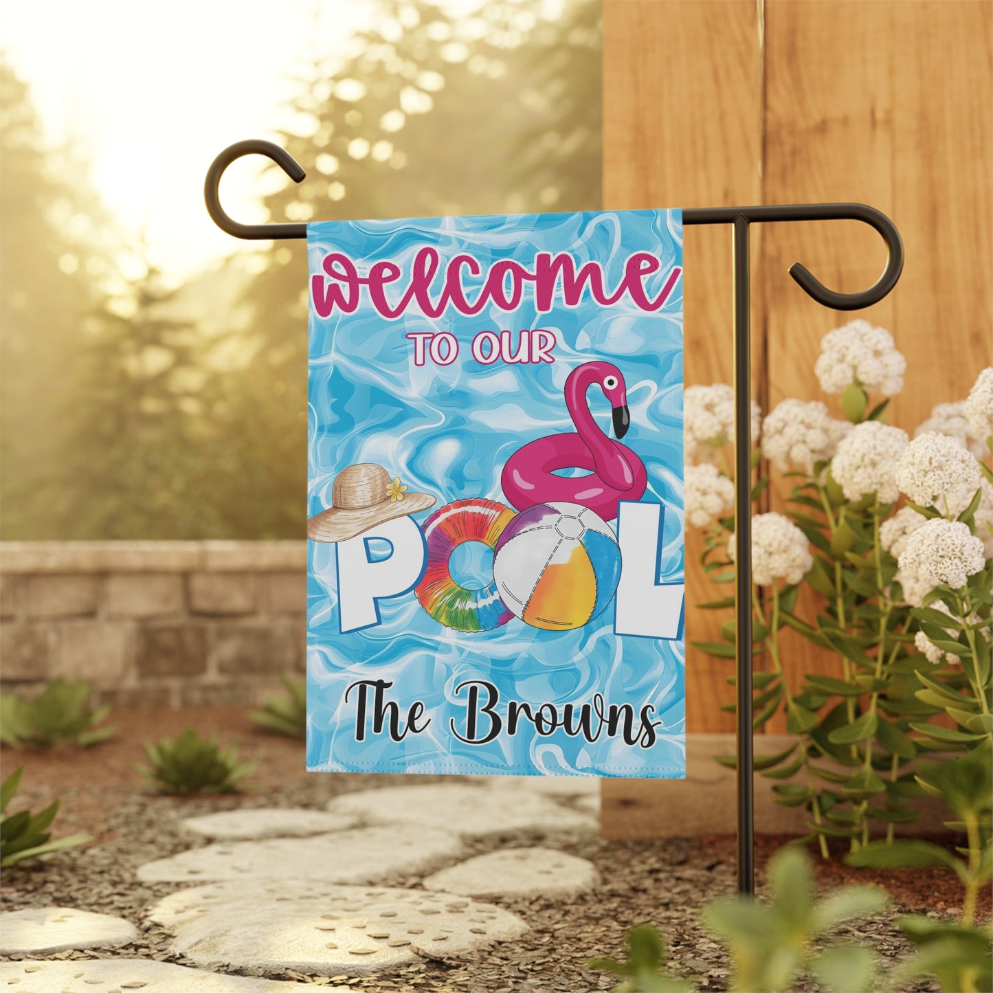 Personalized Pool Flag