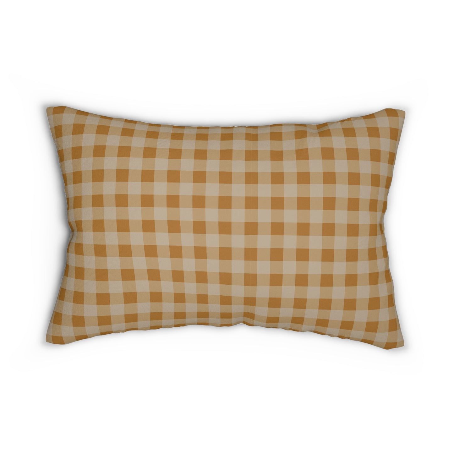 Floral Name Script Lumbar Pillow | Yellow Rose Check Back