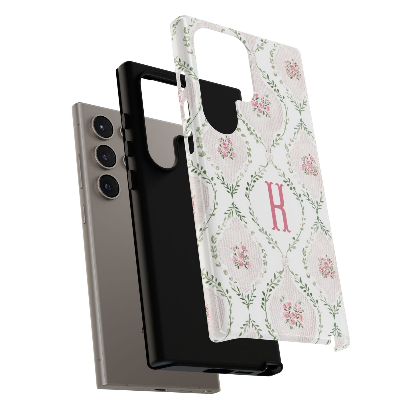 Vintage Coquette Floral Personalized Phone Case