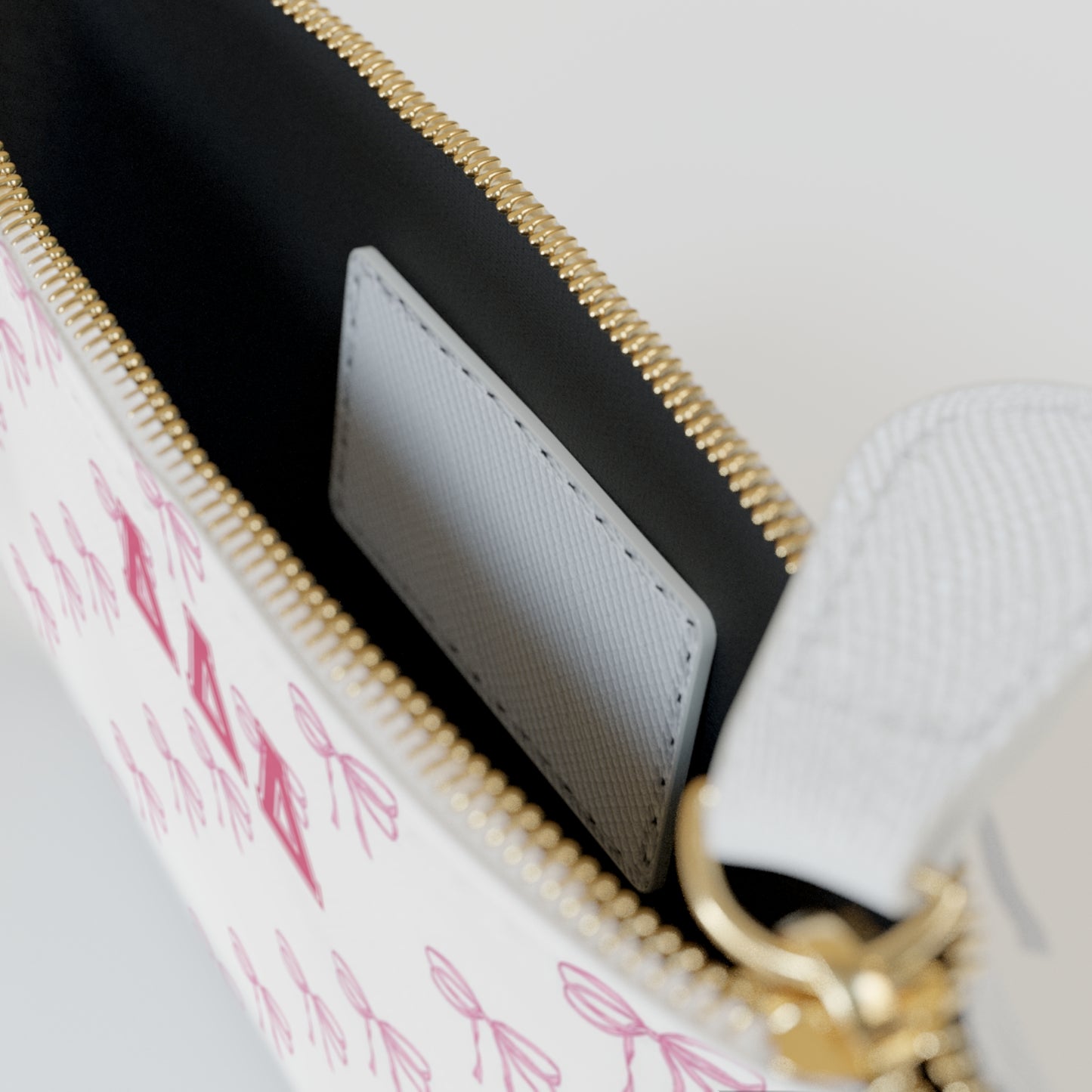 Sorority Pink Bow Key Pouch Mini Clutch Bag Sorority Pouch