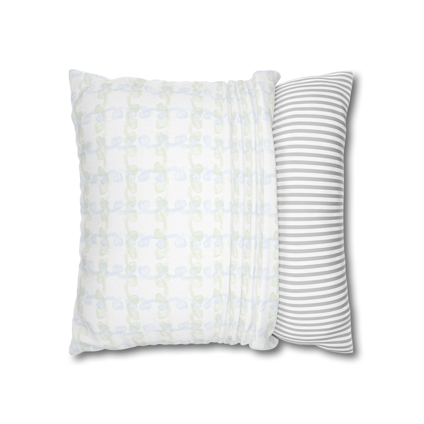 Green Script M Monogram Pillowcase