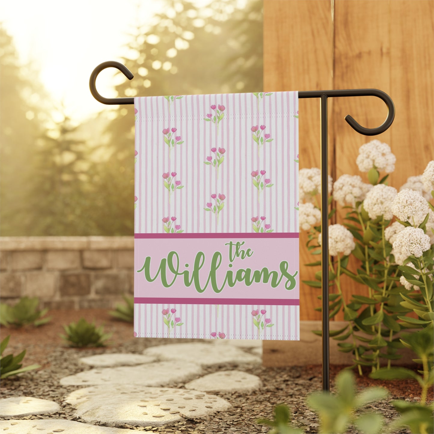 Personalized Delicate Tulip Garden Flag