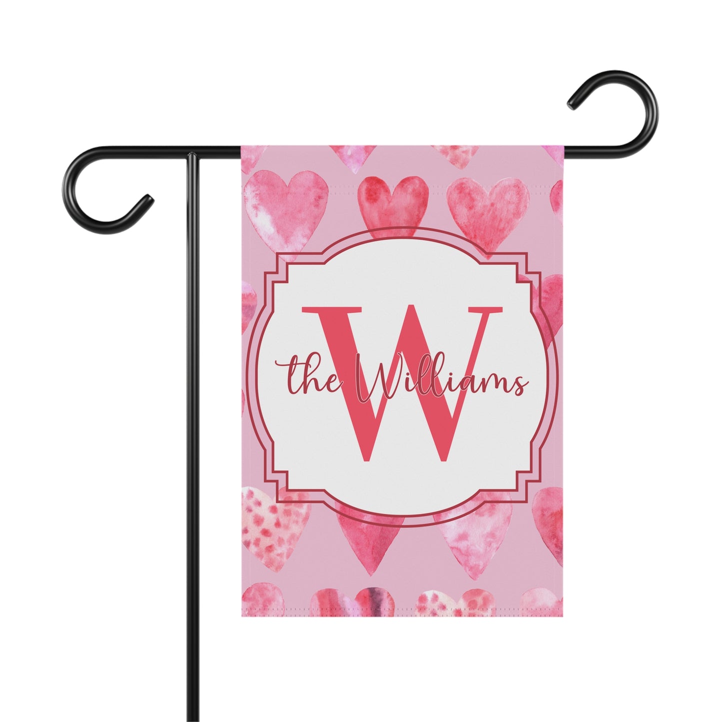 Valentine Monogram Garden Flag