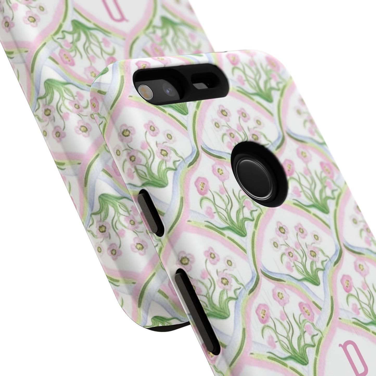 Pink Floral Personalized Phone Case