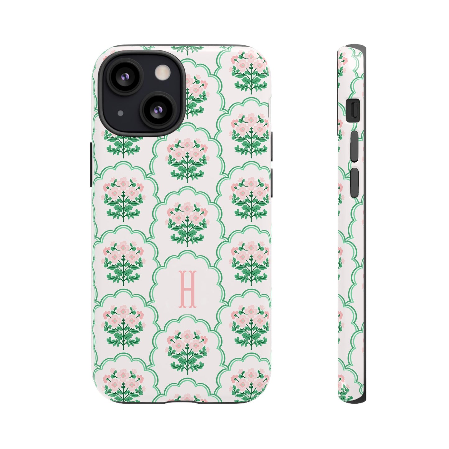 Preppy Floral Personalized Phone Case