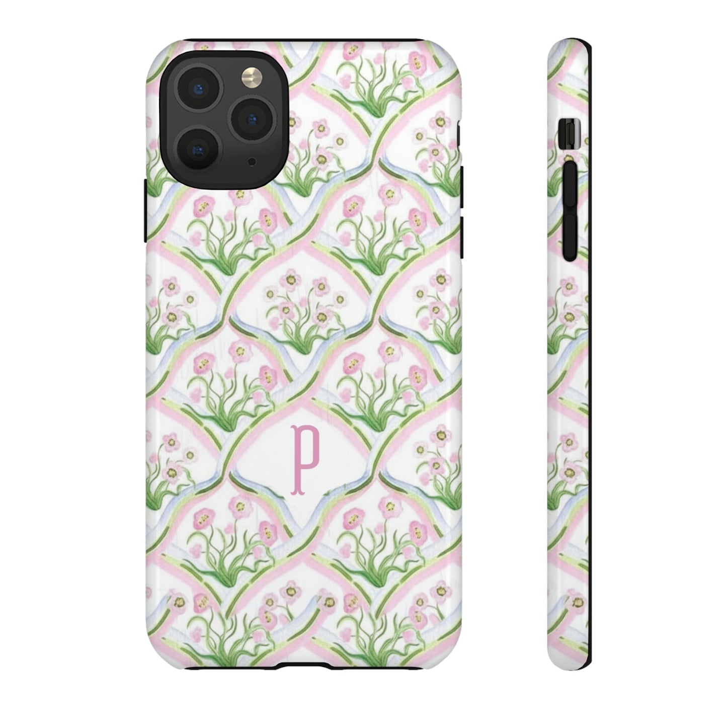 Pink Floral Personalized Phone Case
