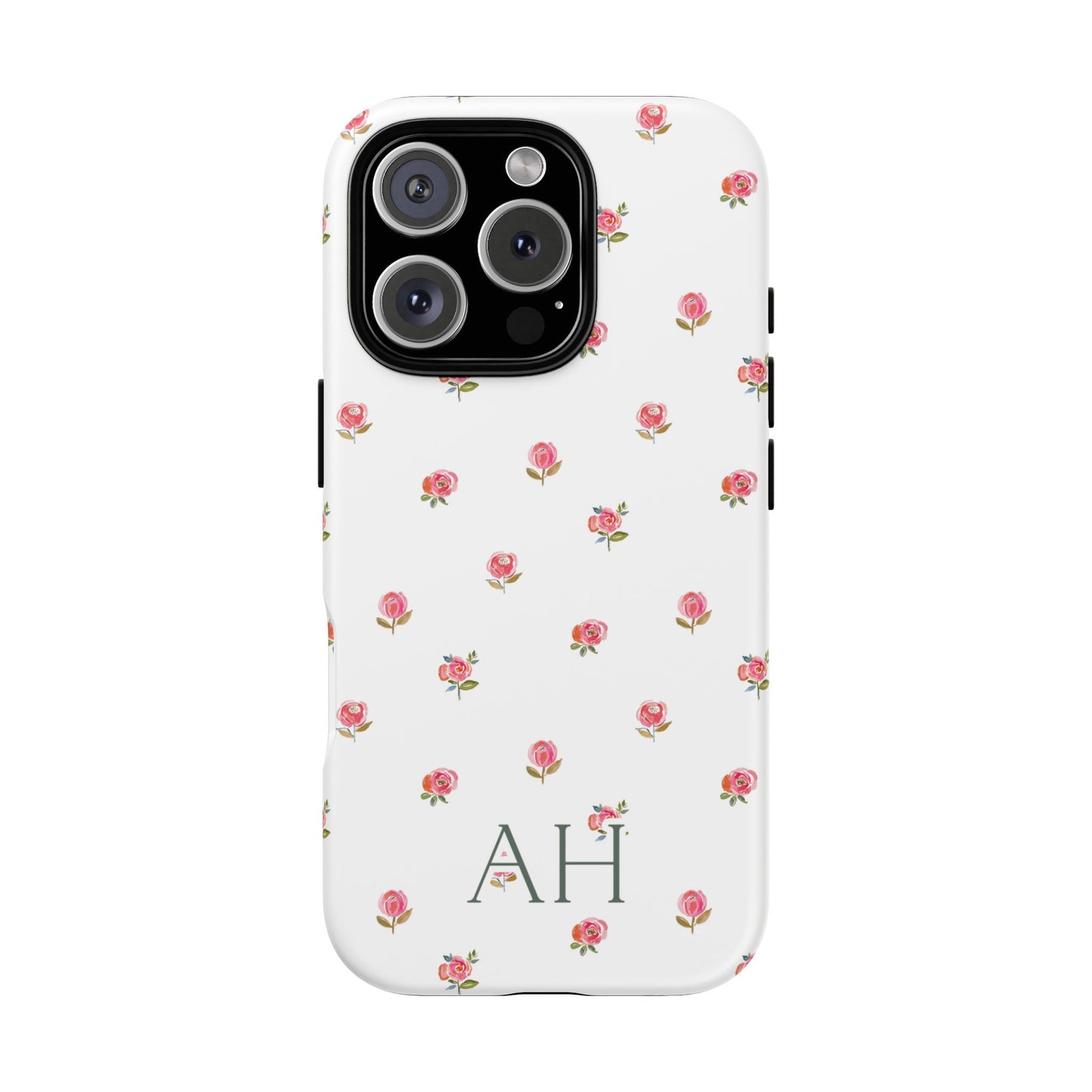 Personalized Tiny Pink Rose Phone Case