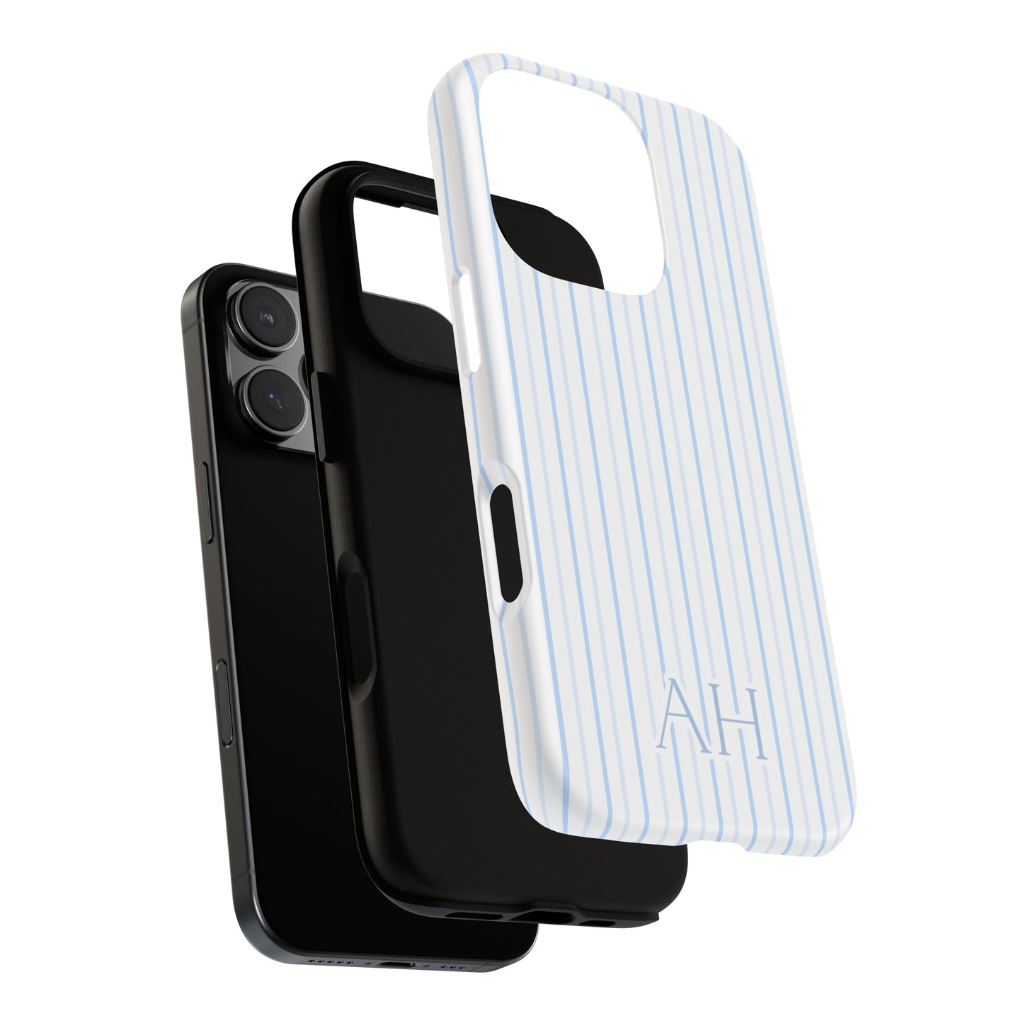 Personalized Blue Stripe Phone Case