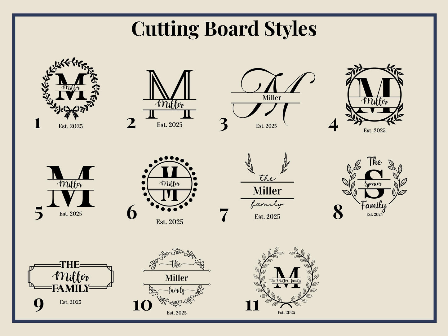 Personalized Engraved Wooden Cutting Board