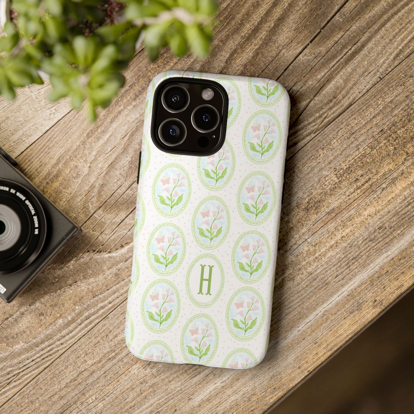 Floral Monogram Phone Case