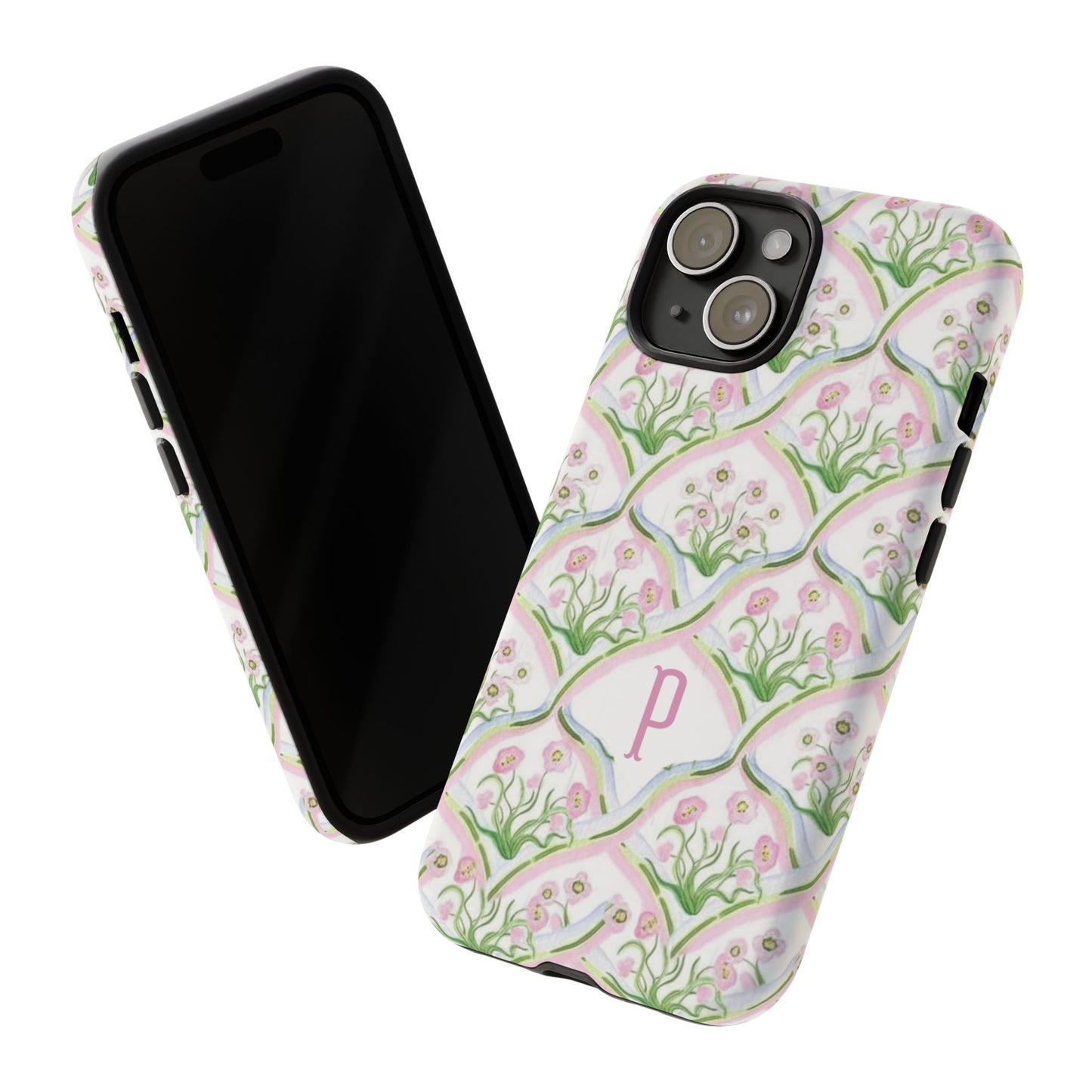 Pink Floral Personalized Phone Case