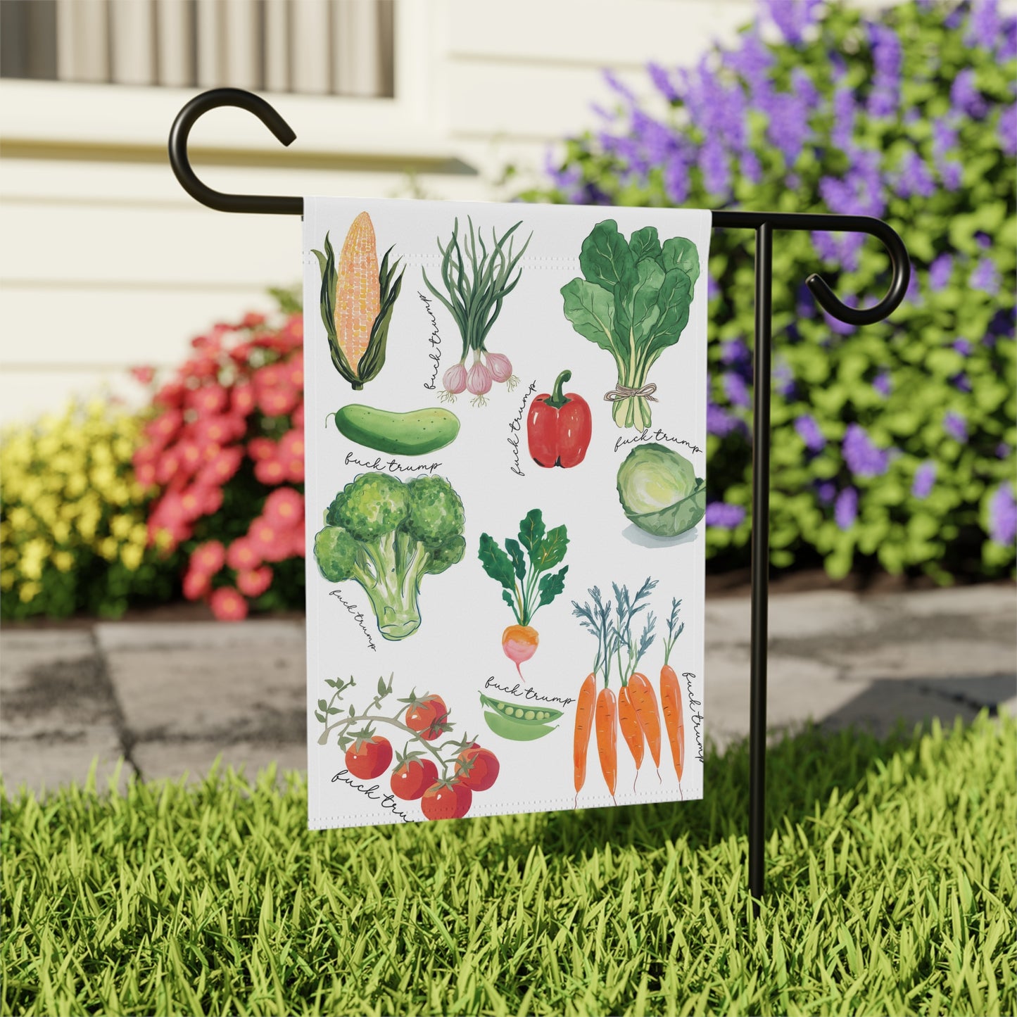 Fuck Trump Vegetable Garden Flag