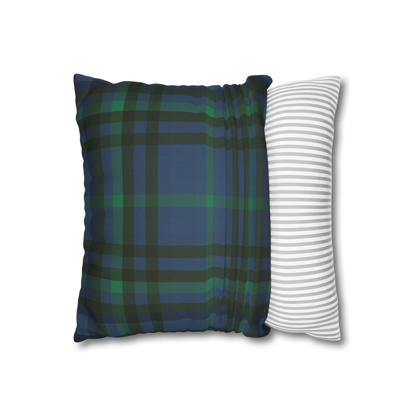 Monogram M Wreath Pillow | Decorative Square Pillowcase