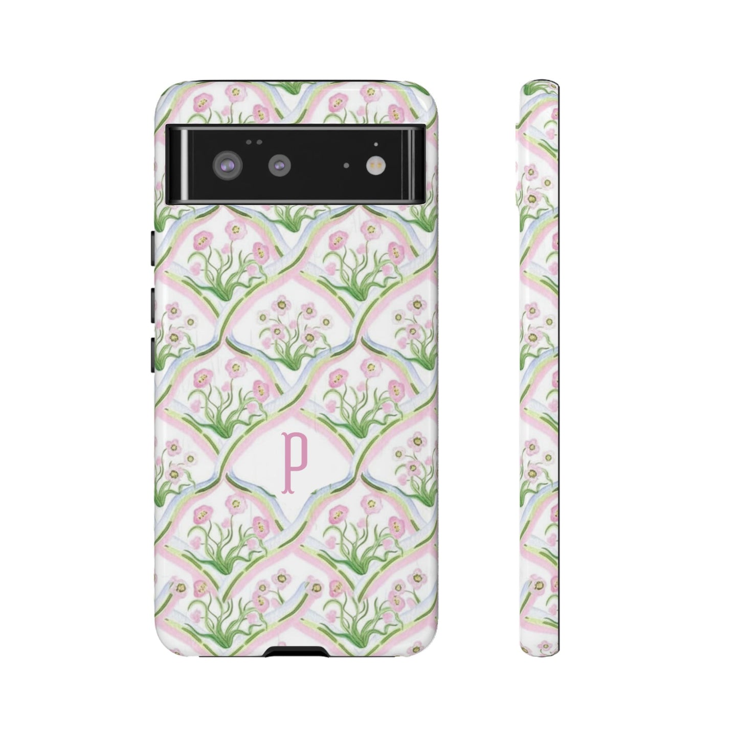 Pink Floral Personalized Phone Case