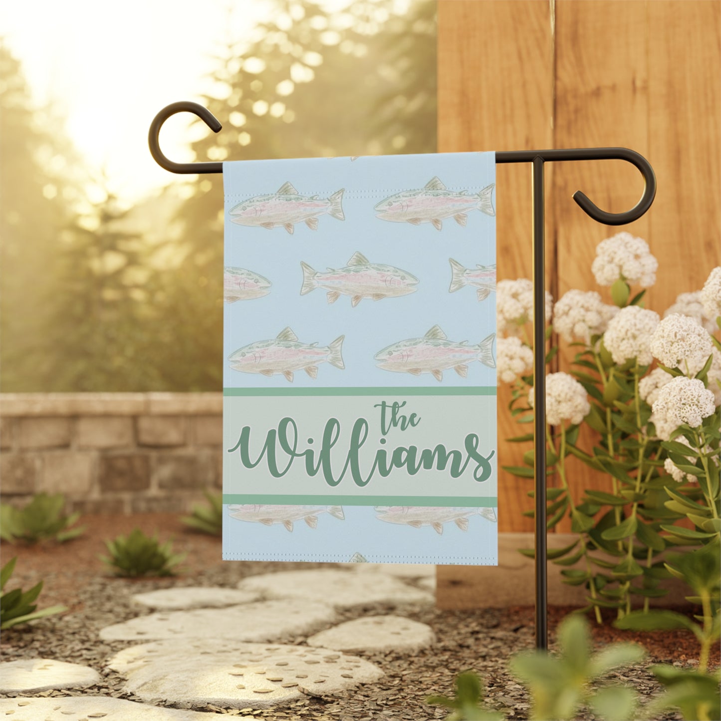 Personalized Fishing Garden Flag