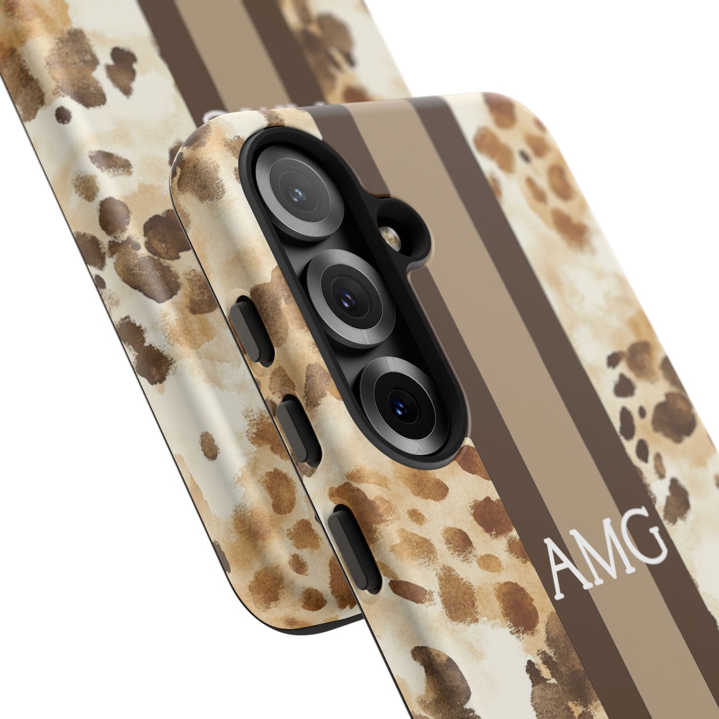 Giraffe Print Monogram Phone Case