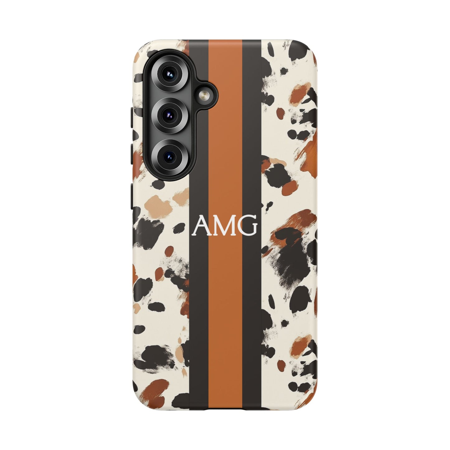 Cowhide Monogram Phone Case