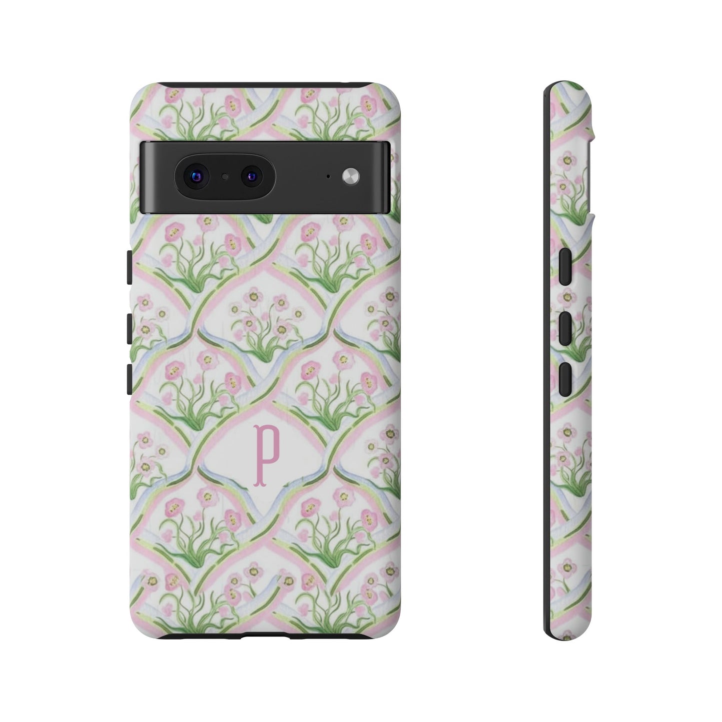 Pink Floral Personalized Phone Case