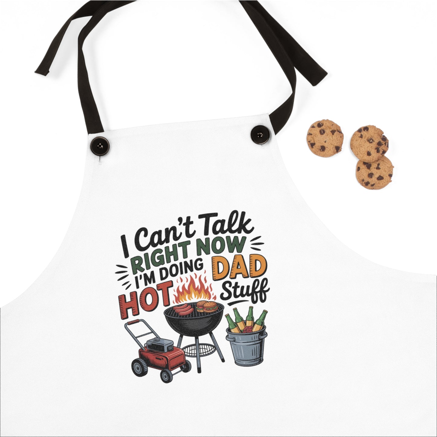 Fathers Day Apron Gift Dad Hot Stuff Apron