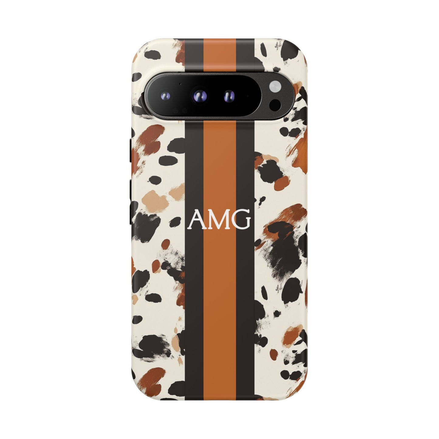 Cowhide Monogram Phone Case