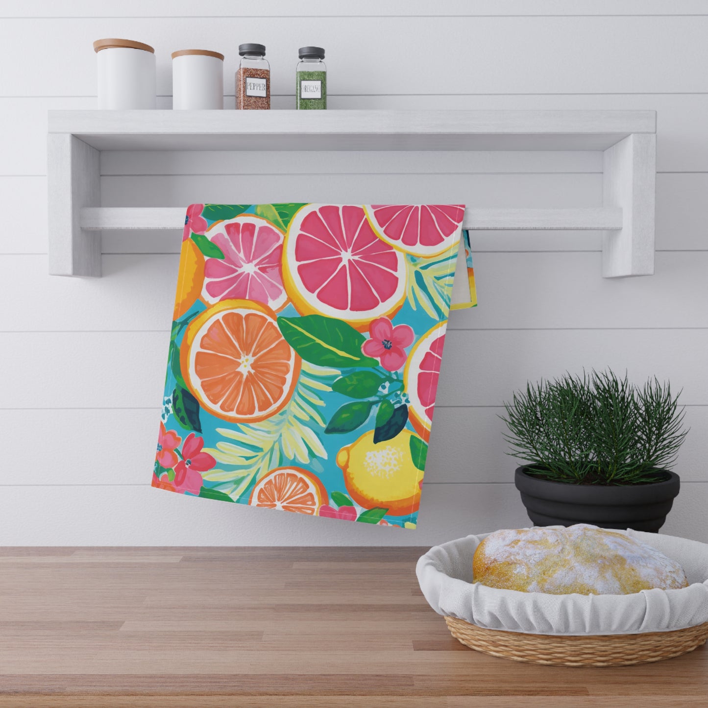 Grapefruit and Orange Tea Towel