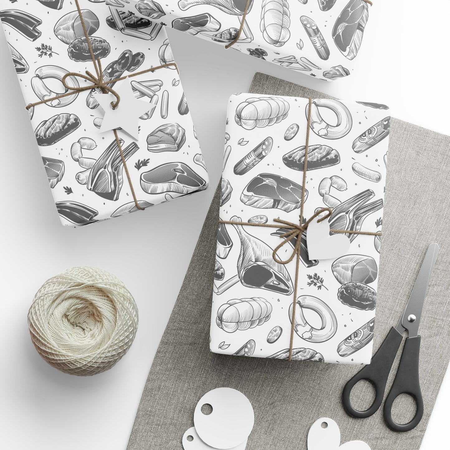 Meat Fathers Day Wrapping Paper