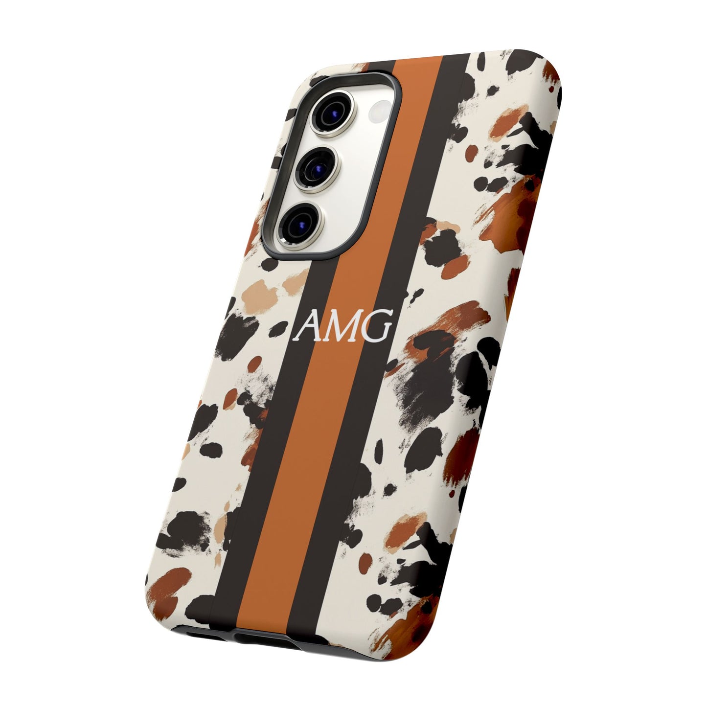 Cowhide Monogram Phone Case