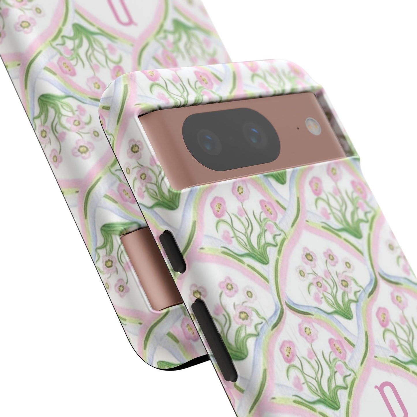Pink Floral Personalized Phone Case
