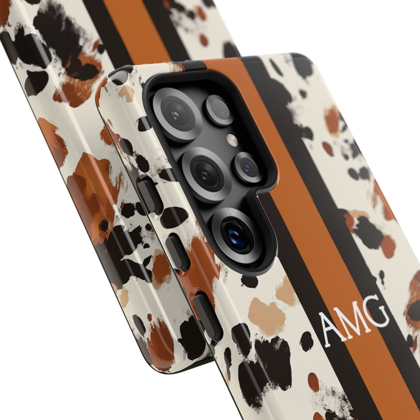 Cowhide Monogram Phone Case