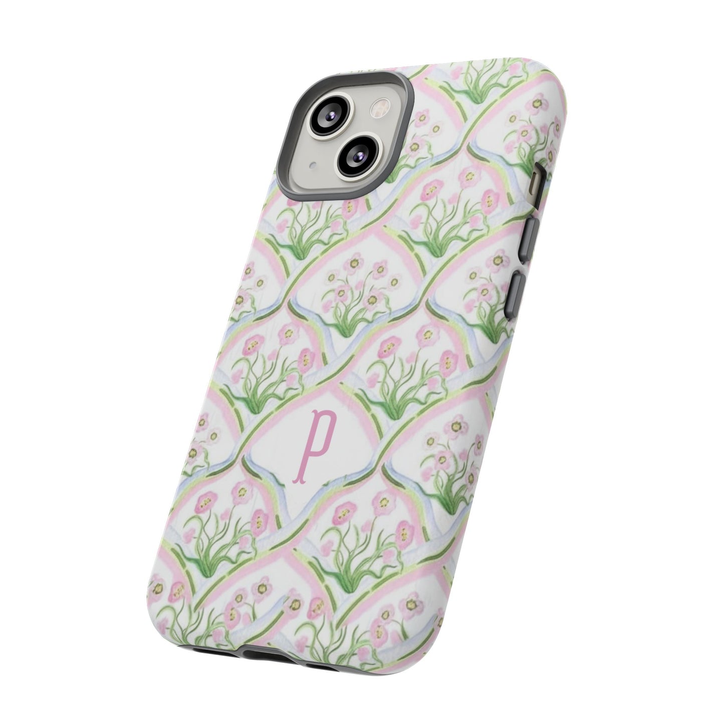 Pink Floral Personalized Phone Case