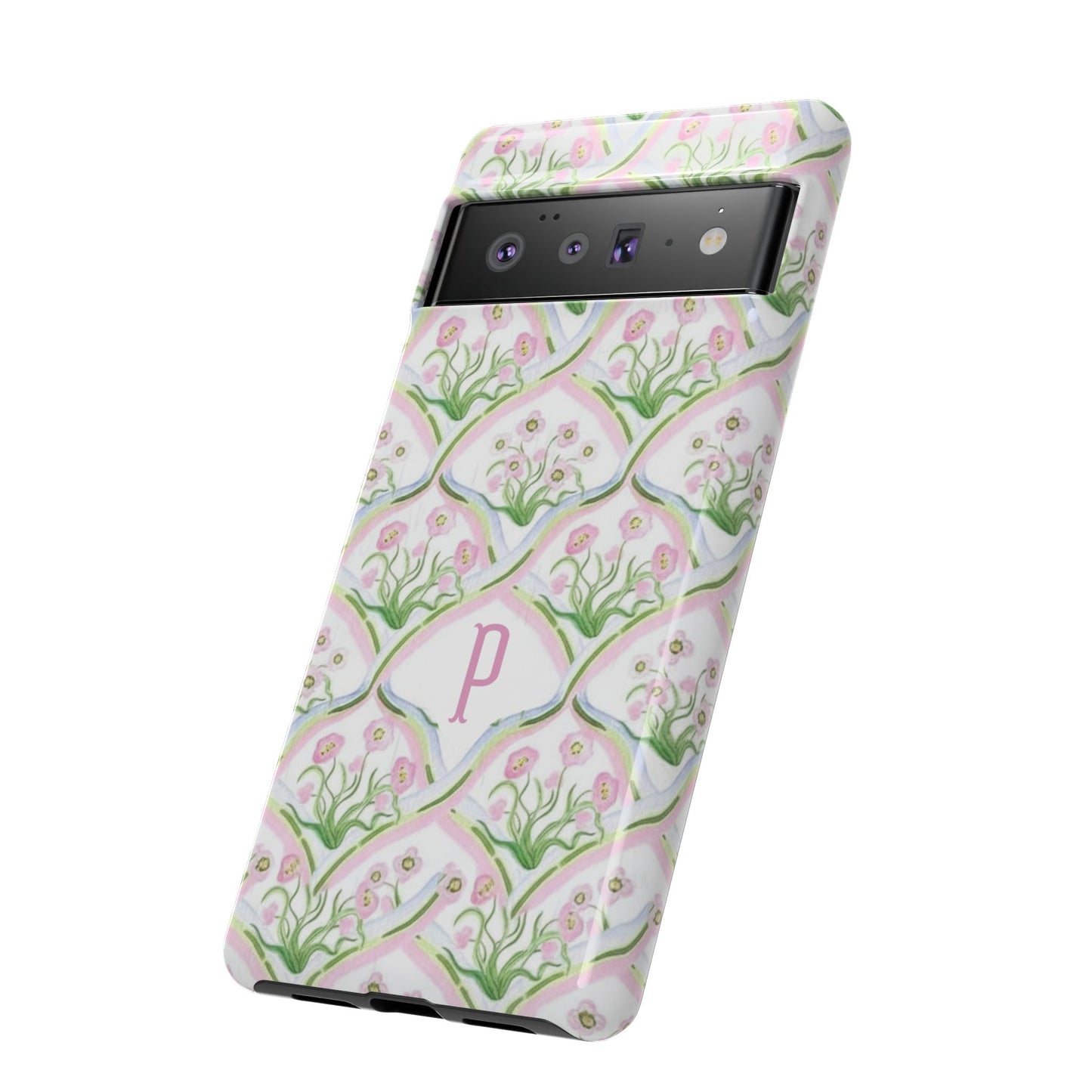 Pink Floral Personalized Phone Case