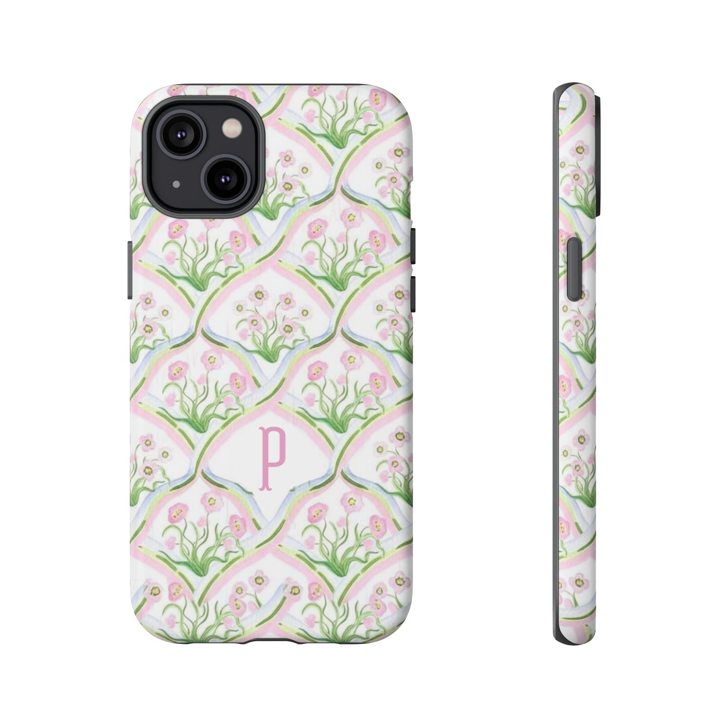Pink Floral Personalized Phone Case